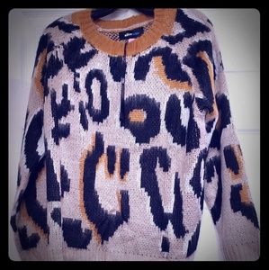 Leopard  print sweater